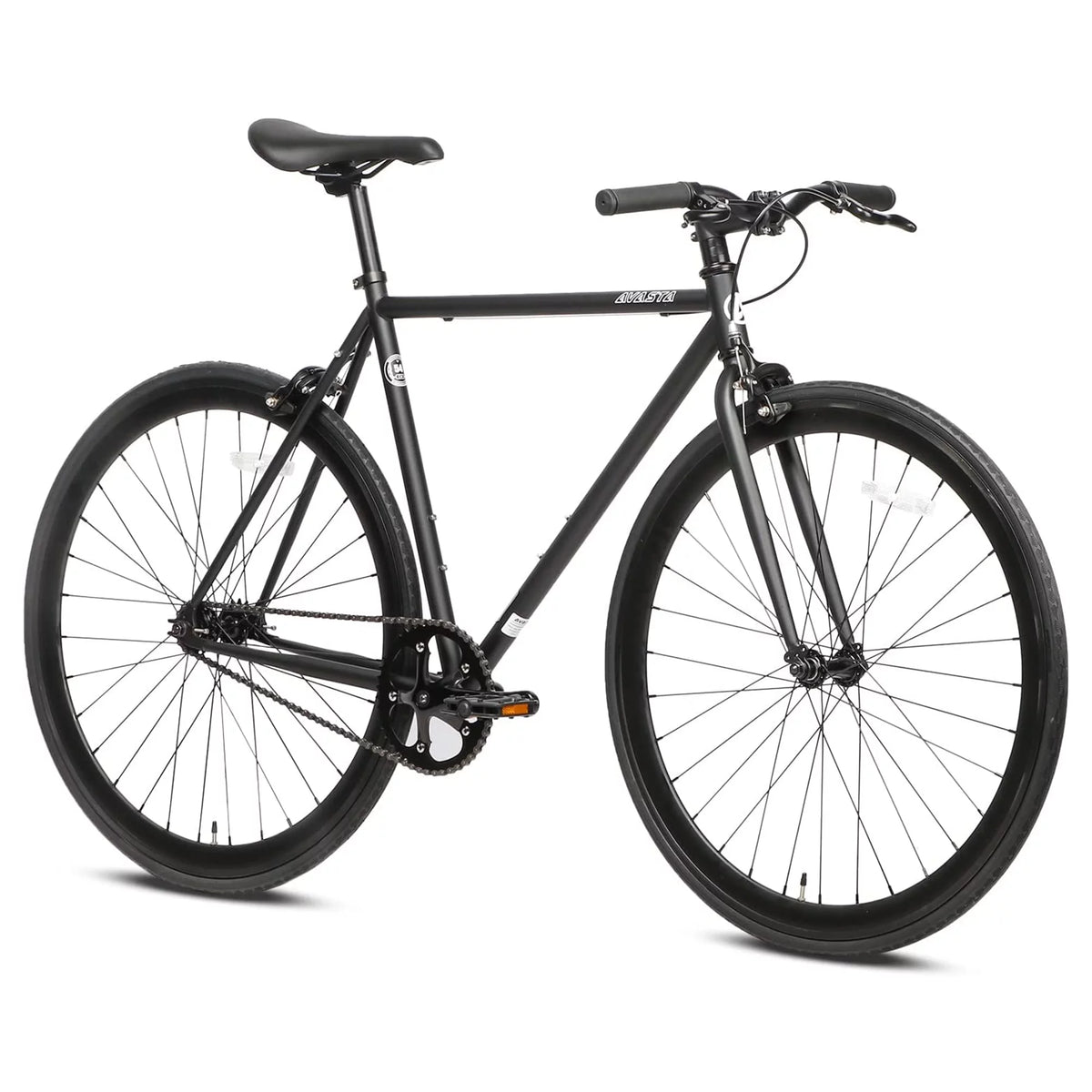 700C Single Speed Fixed Gear Bike, Black W6727