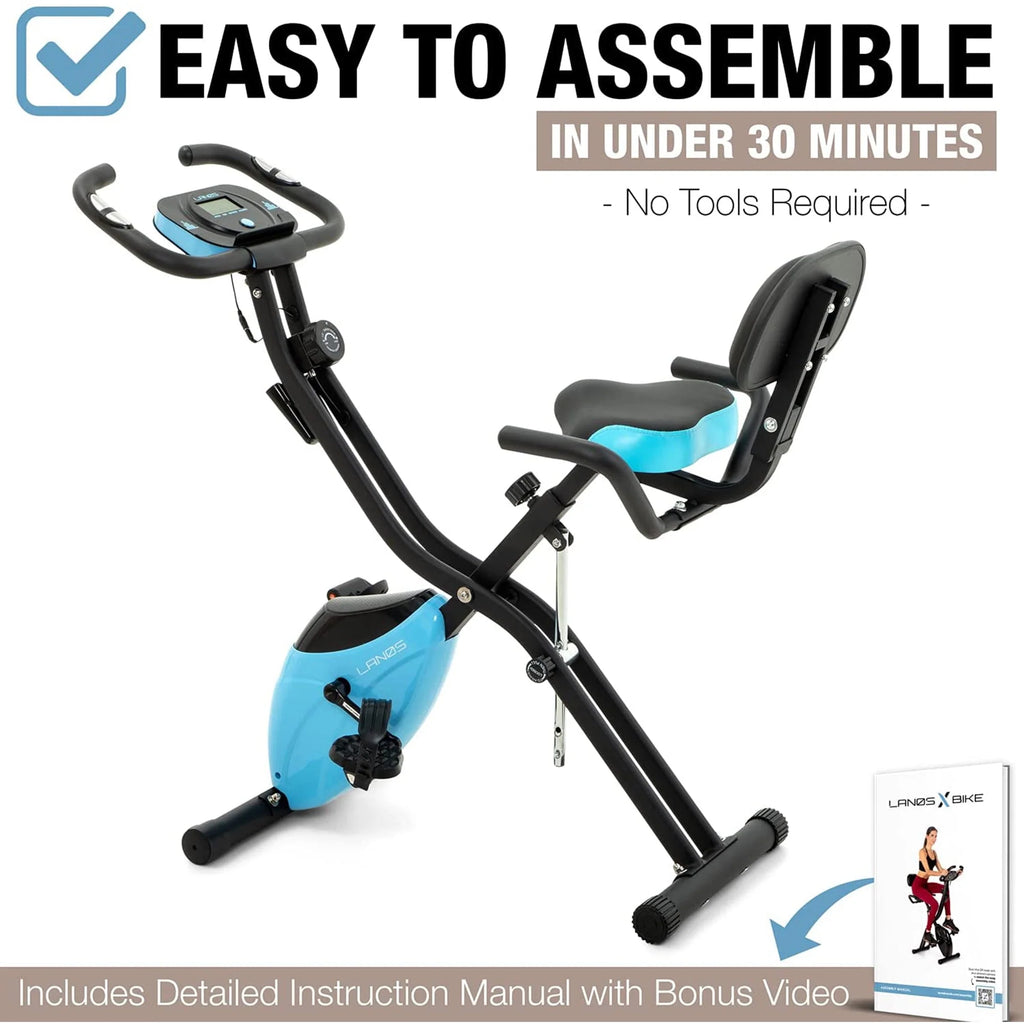 Foldable Exercise Bike Black Z56882