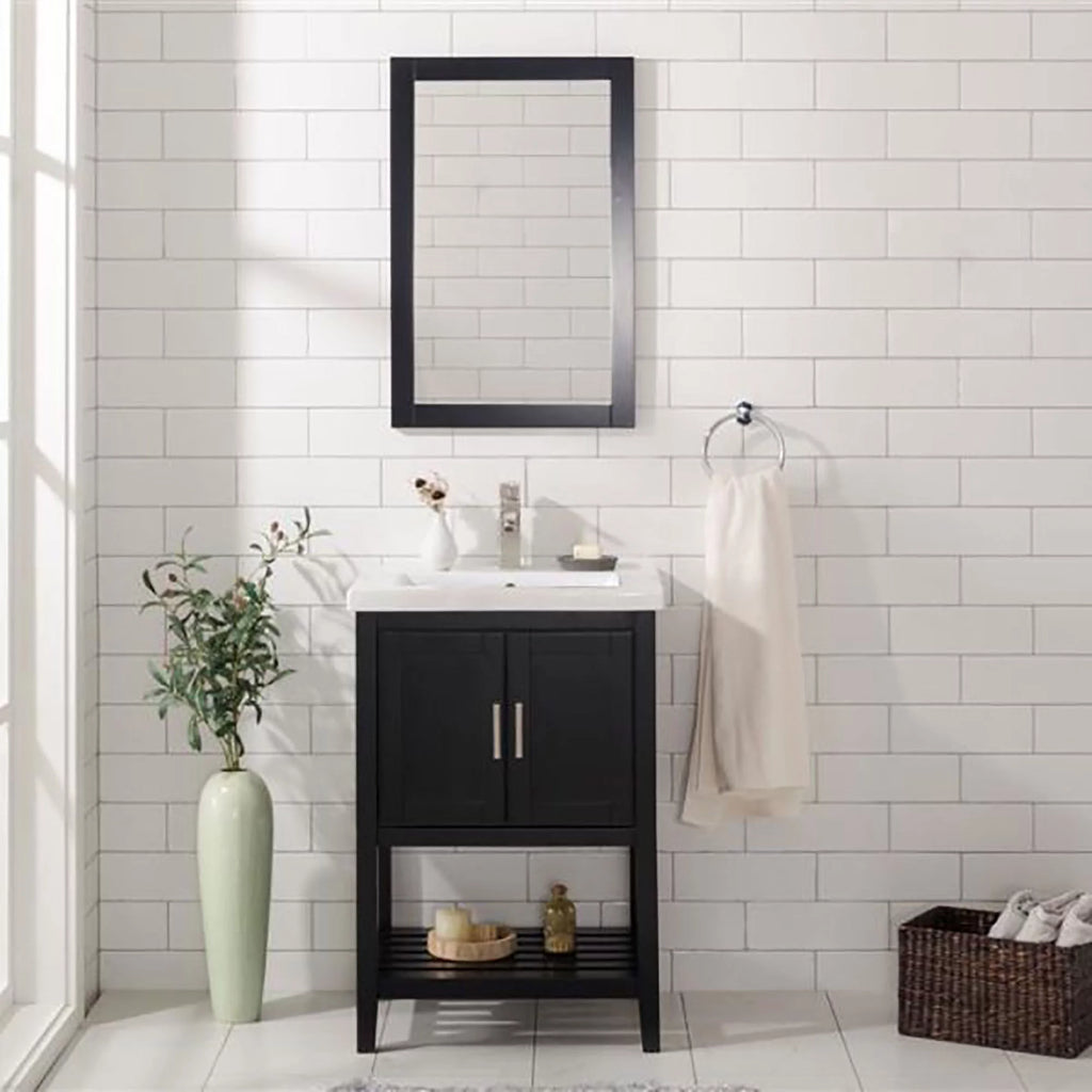 24" Espresso Sink Vanity F43048