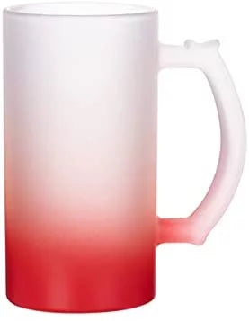 2 Pieces Frosted Glass 16 oz Mug A338
