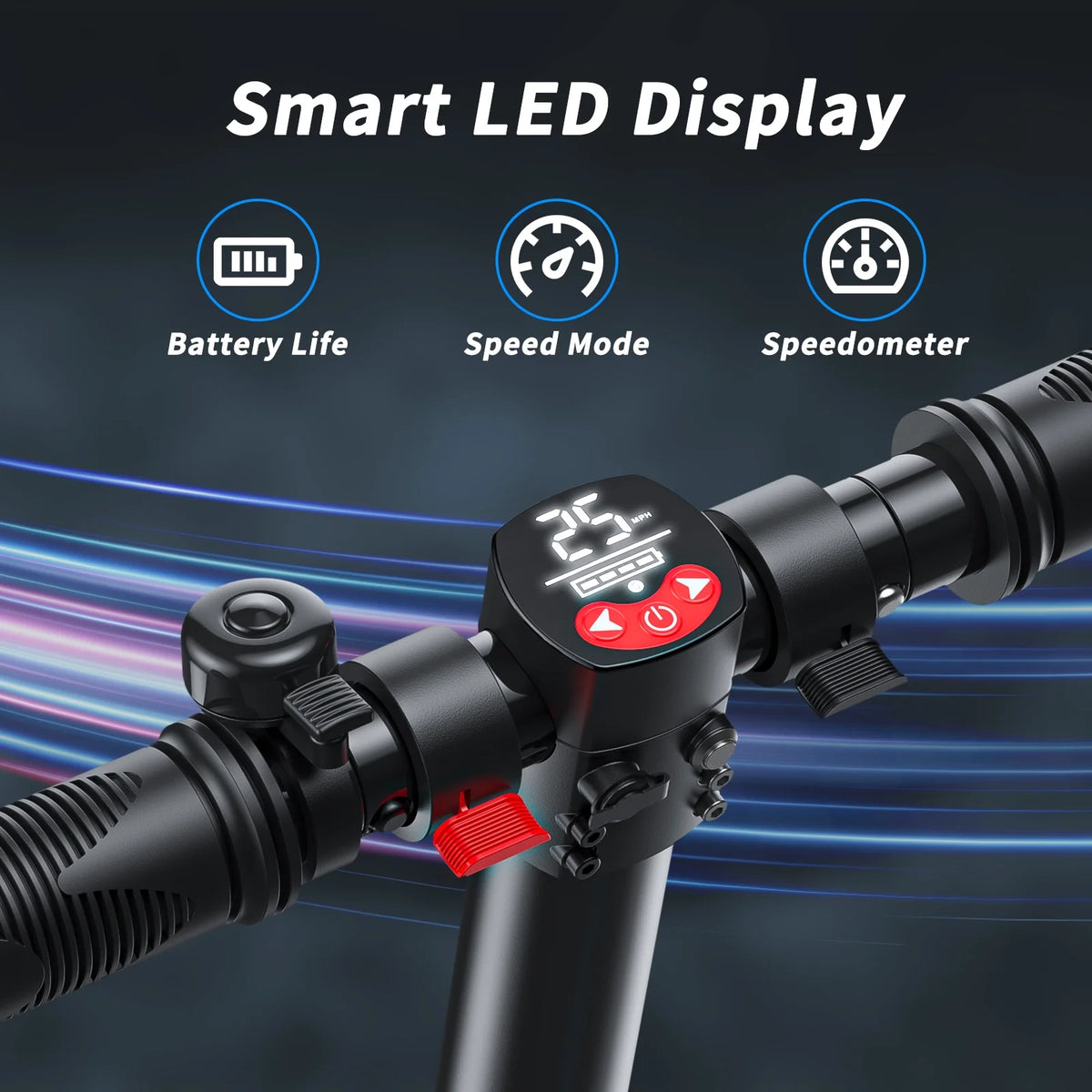 Electric Scooter with 10 Solid Tires, 500W Motor Folding I302