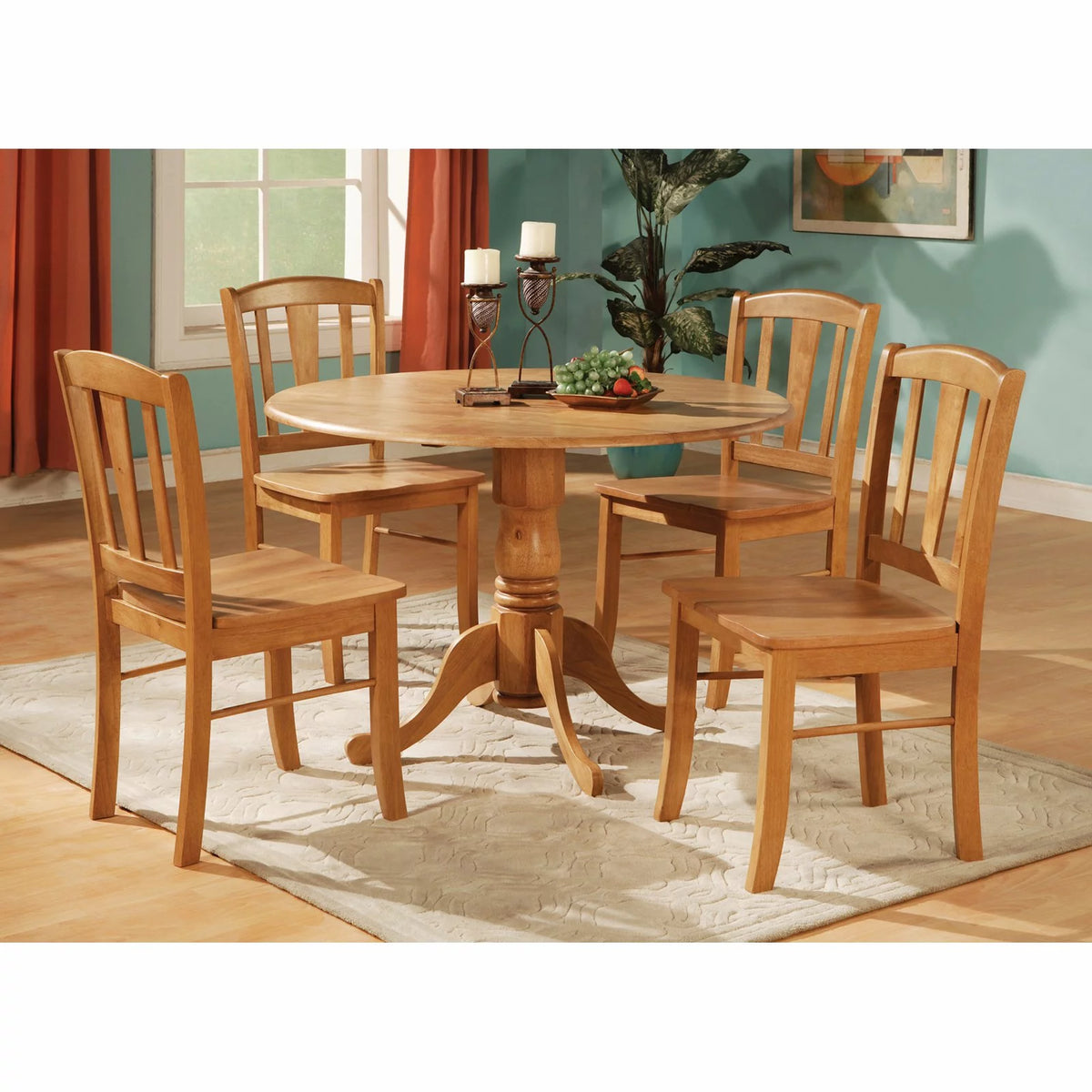 5 Pc Small Kitchen Table and Chairs Set B975