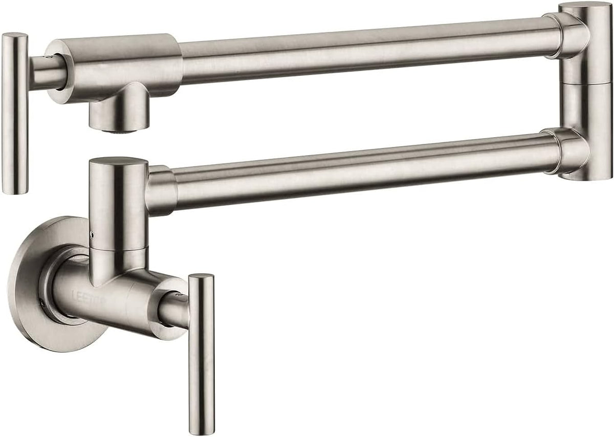 Brushed Gold Brass Pot Filler Faucet D414