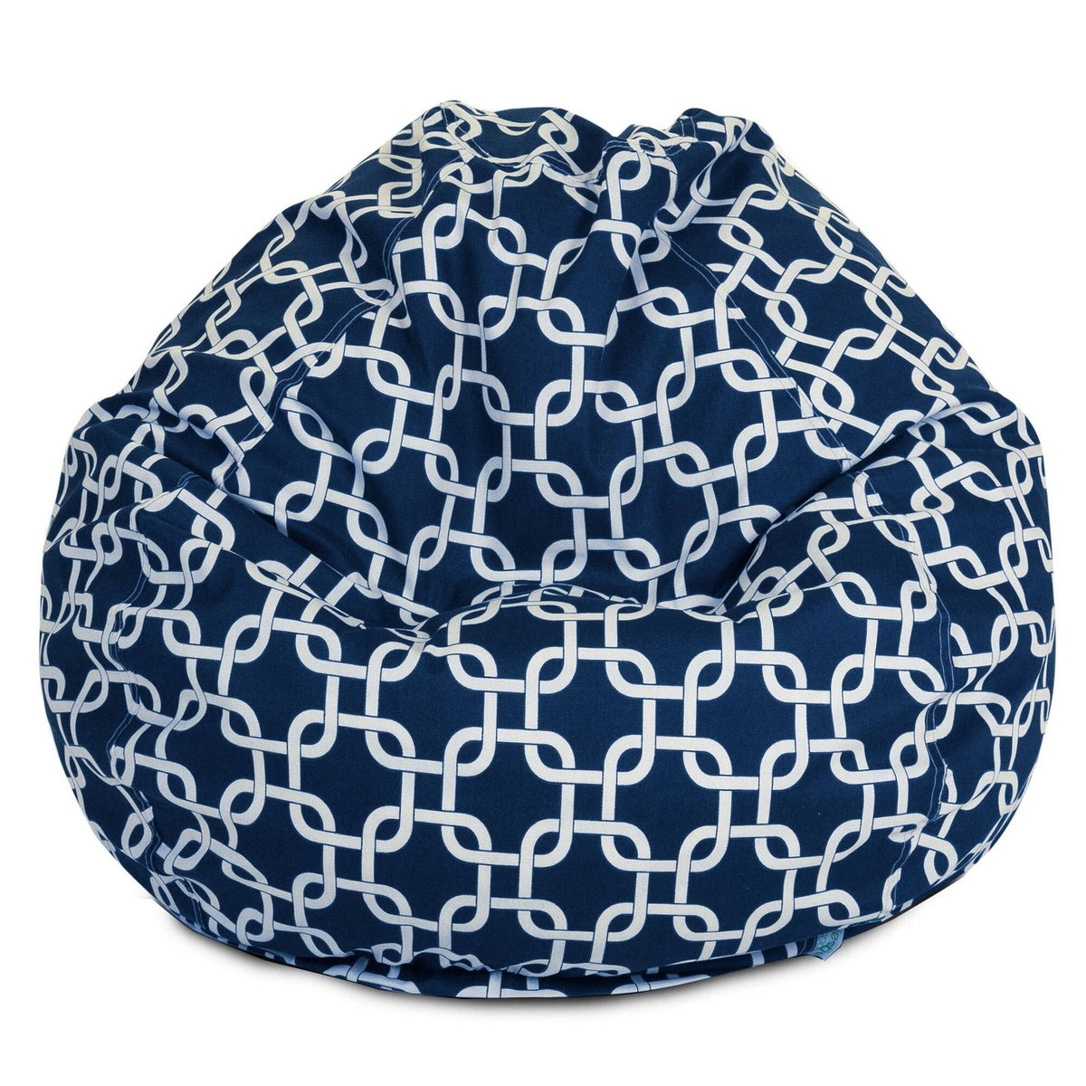 Navy Blue Large Classic Bean Bag Chair X592