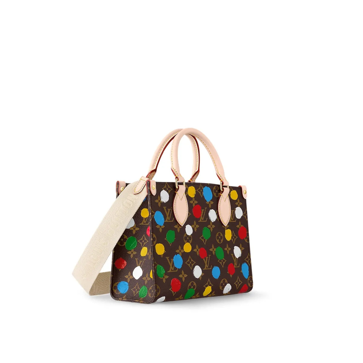 Canvas Crossbody Bucket Bag F60848