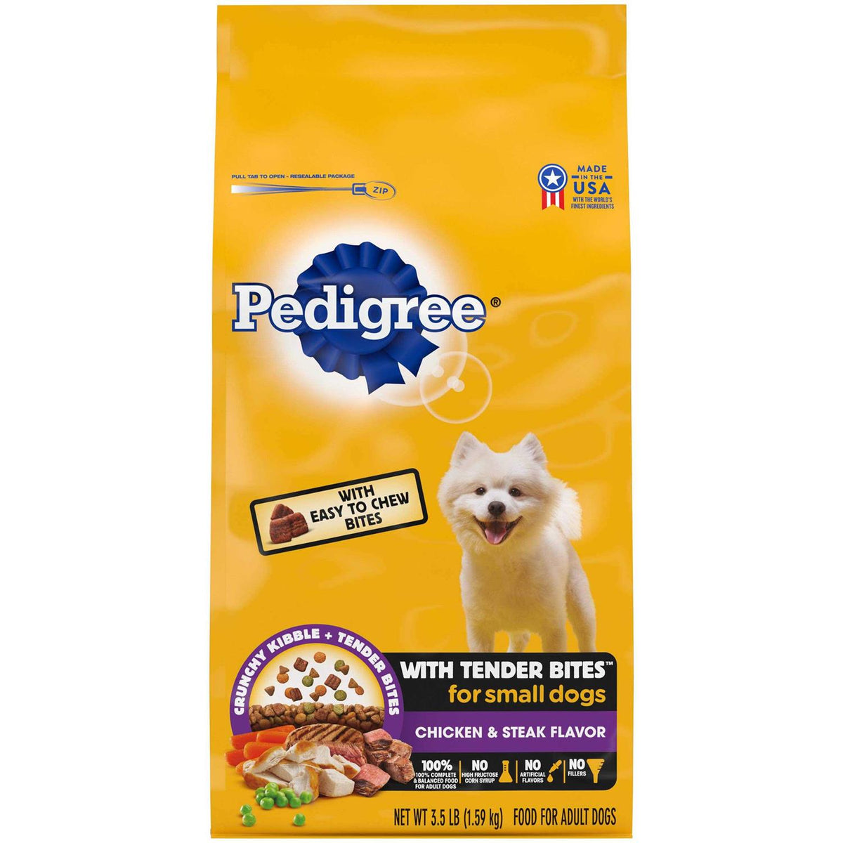 Adult Dry Dog Food Chicken and Steak F65386