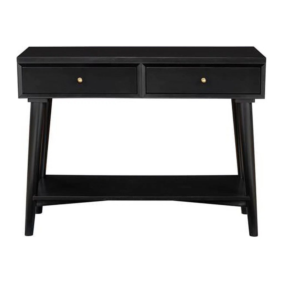 Black Mid Century Modern Console Table O619