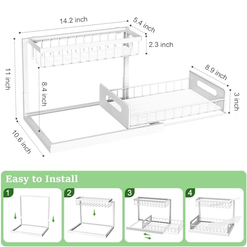 2 Pack Pull Out Under Sink Organizer V83611