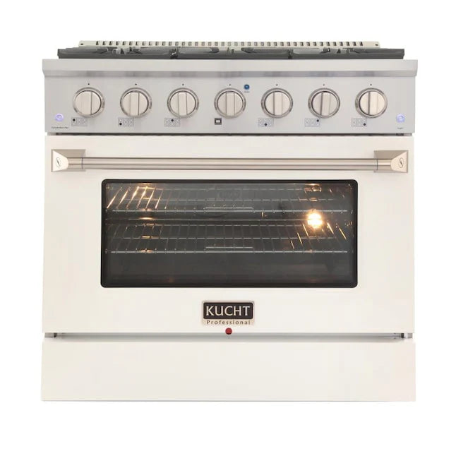 36 in. Propane Gas Range with White Door X1465