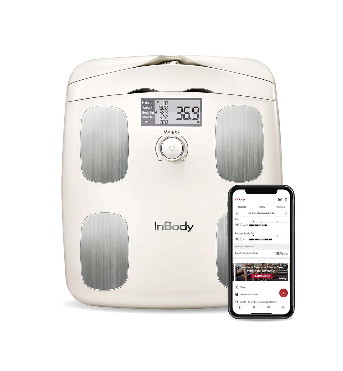 Midnight Black Smart Body Composition Analyzer Scale C3707