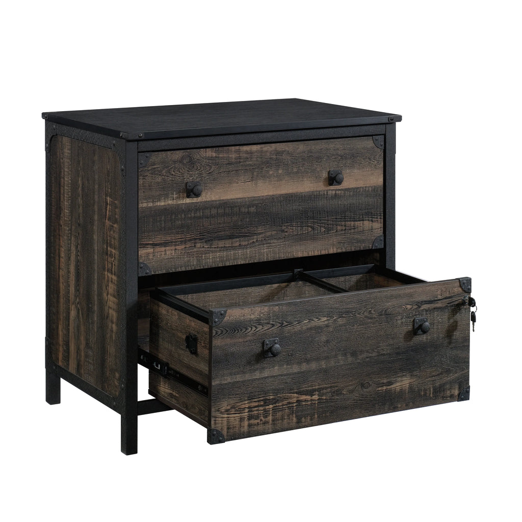 2-Drawer Lateral File Cabinet in Carbon Oak P725