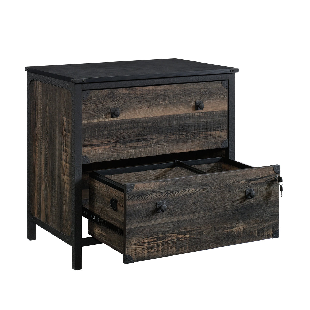 2-Drawer Lateral File Cabinet in Carbon Oak P725