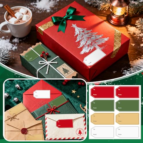 3 Colors Gift Tag Stickers F771