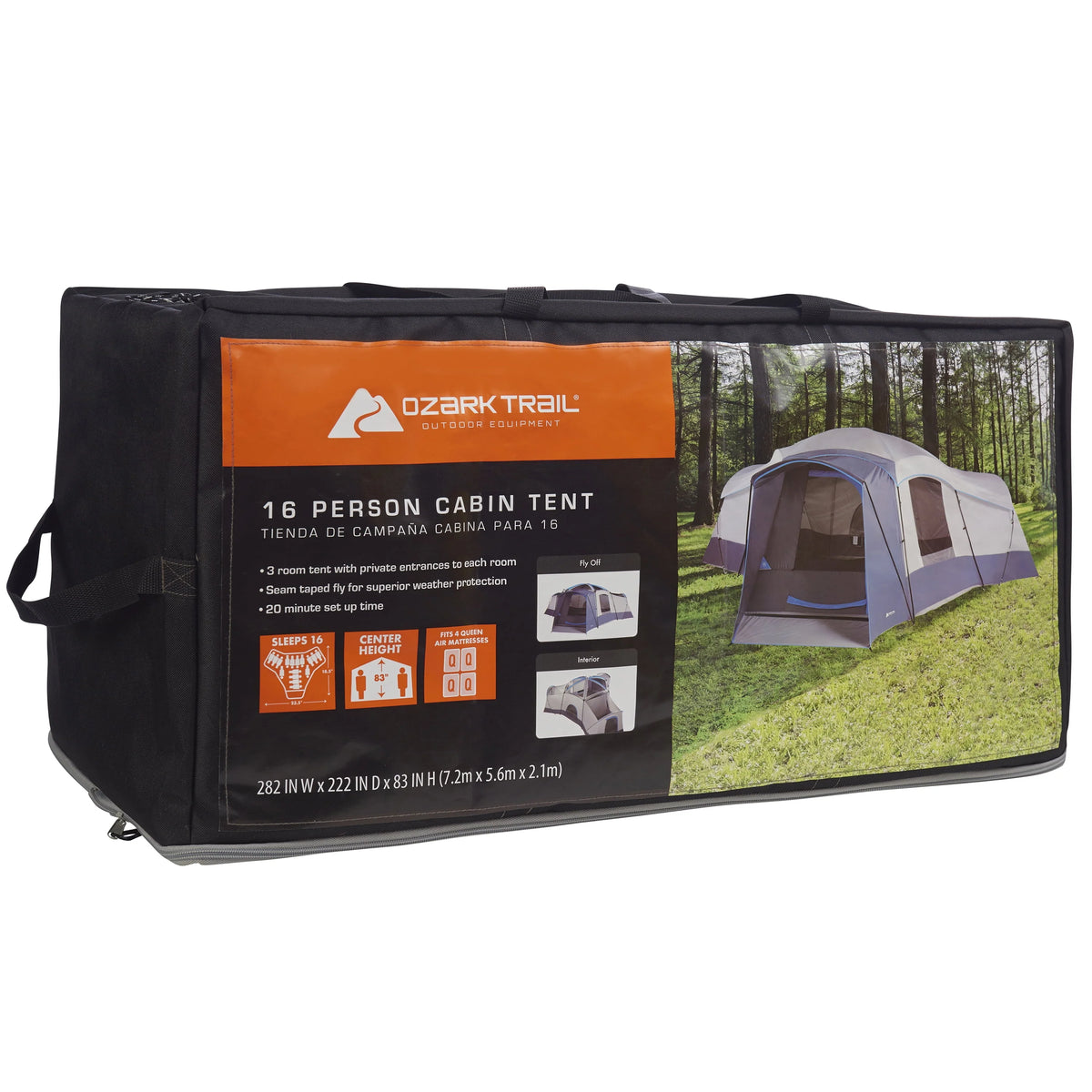 16-Person Cabin Tent with 2 Removable Room Dividers O5217