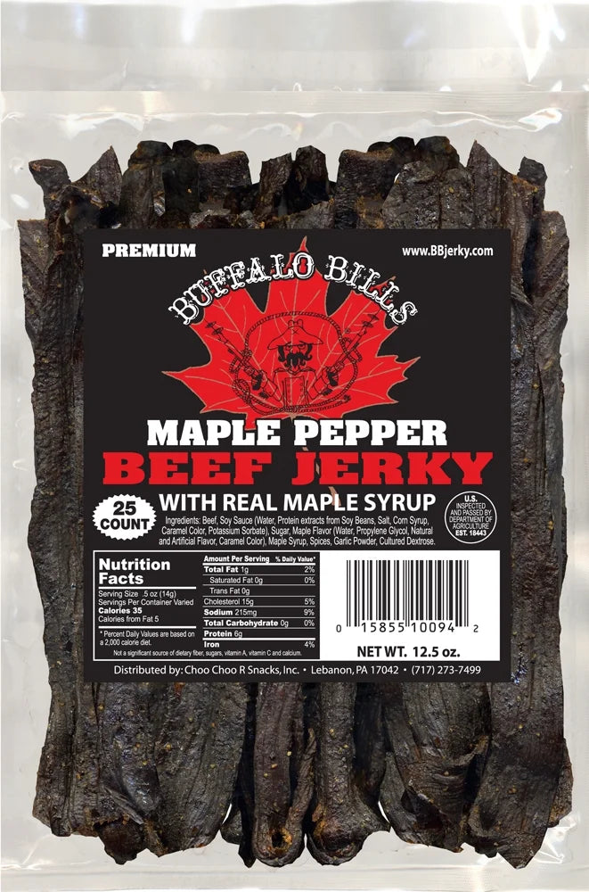 Maple Pepper Beef Jerky Strips D883294