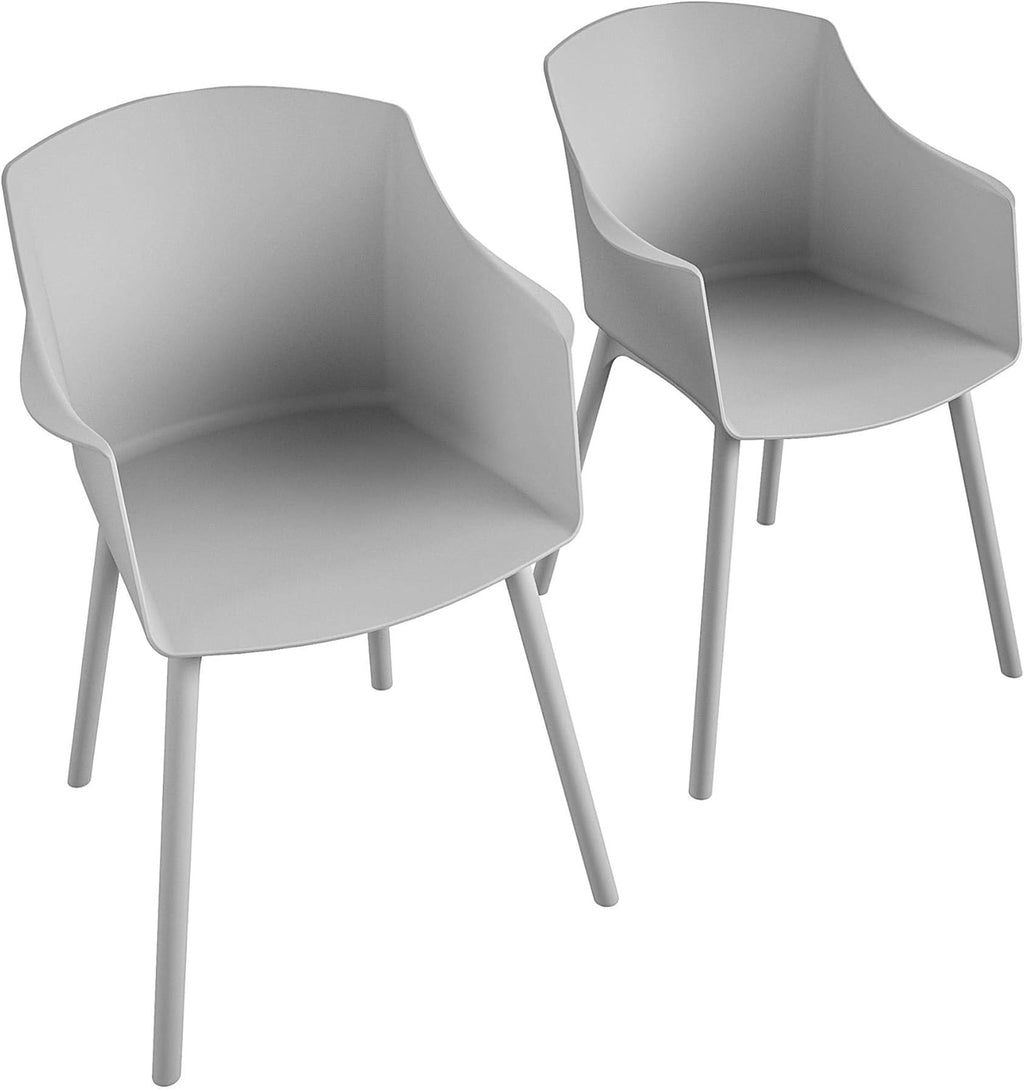 Black Resin Dining Chairs 2-Pack G8509