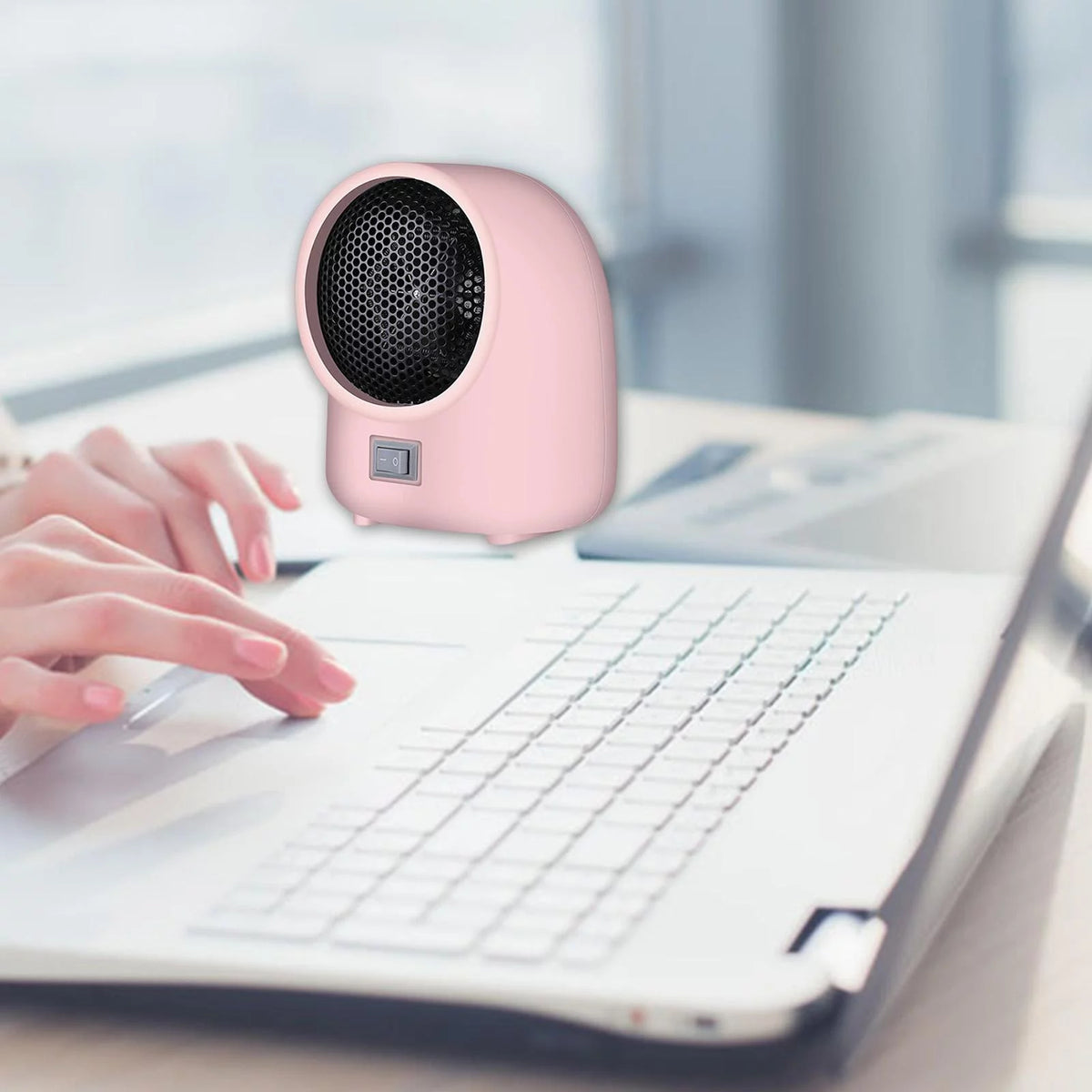 Pink 400W Portable Electric Heater N284