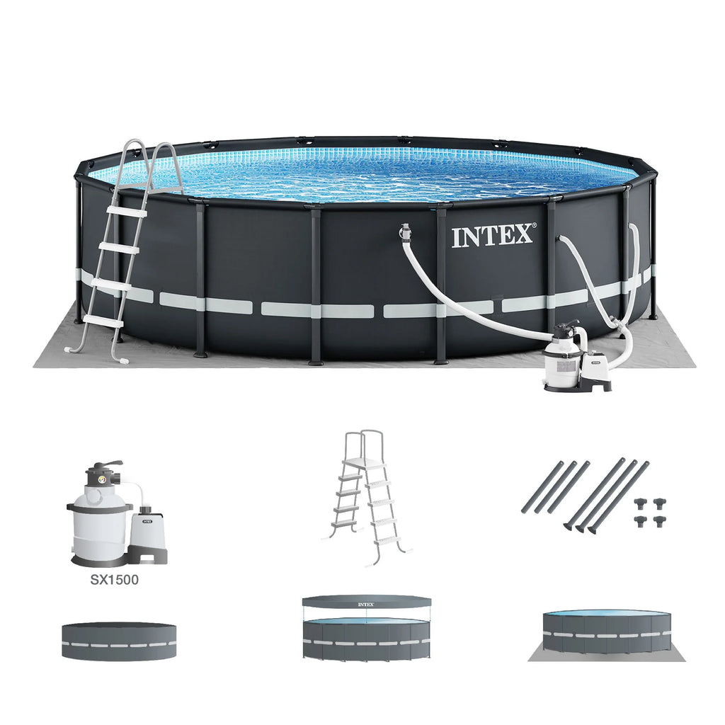 16' x 48 Above Ground Pool Set with Sand Filter Pump H308919