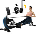 Magnetic Rowing Machine Folding 330lb Weight Capacity Silver O27724