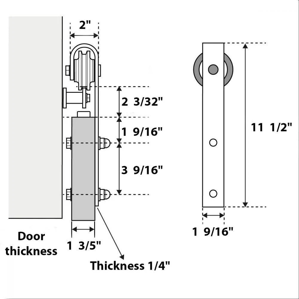 Sliding Barn Door Hardware W283