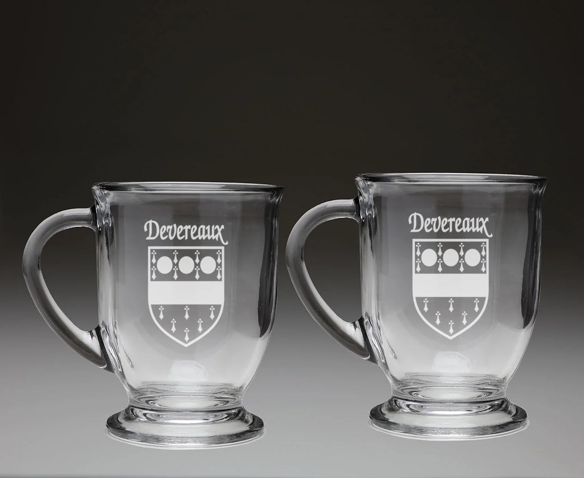 Glass Coffee Mugs Set of 2 X581009