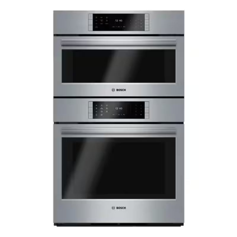 30 in. Built-In Double Electric Convection Wall Oven with Steam Oven in Stainless Steel L724