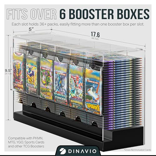 6-Slot Booster Pack Dispenser with Black Base S345307