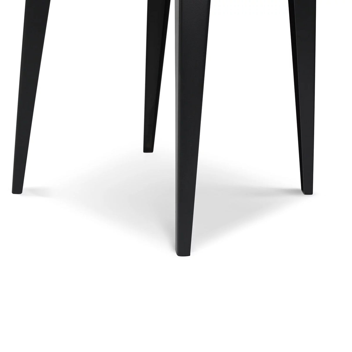 24" Square White Marble Side Table with Metal Legs J1929