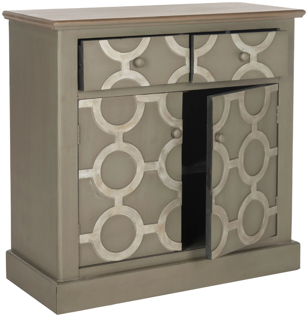 Grey Storage Chest with Drawer R11869