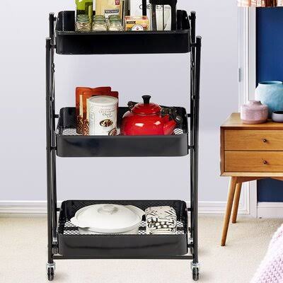 Black Bar Cart O22266