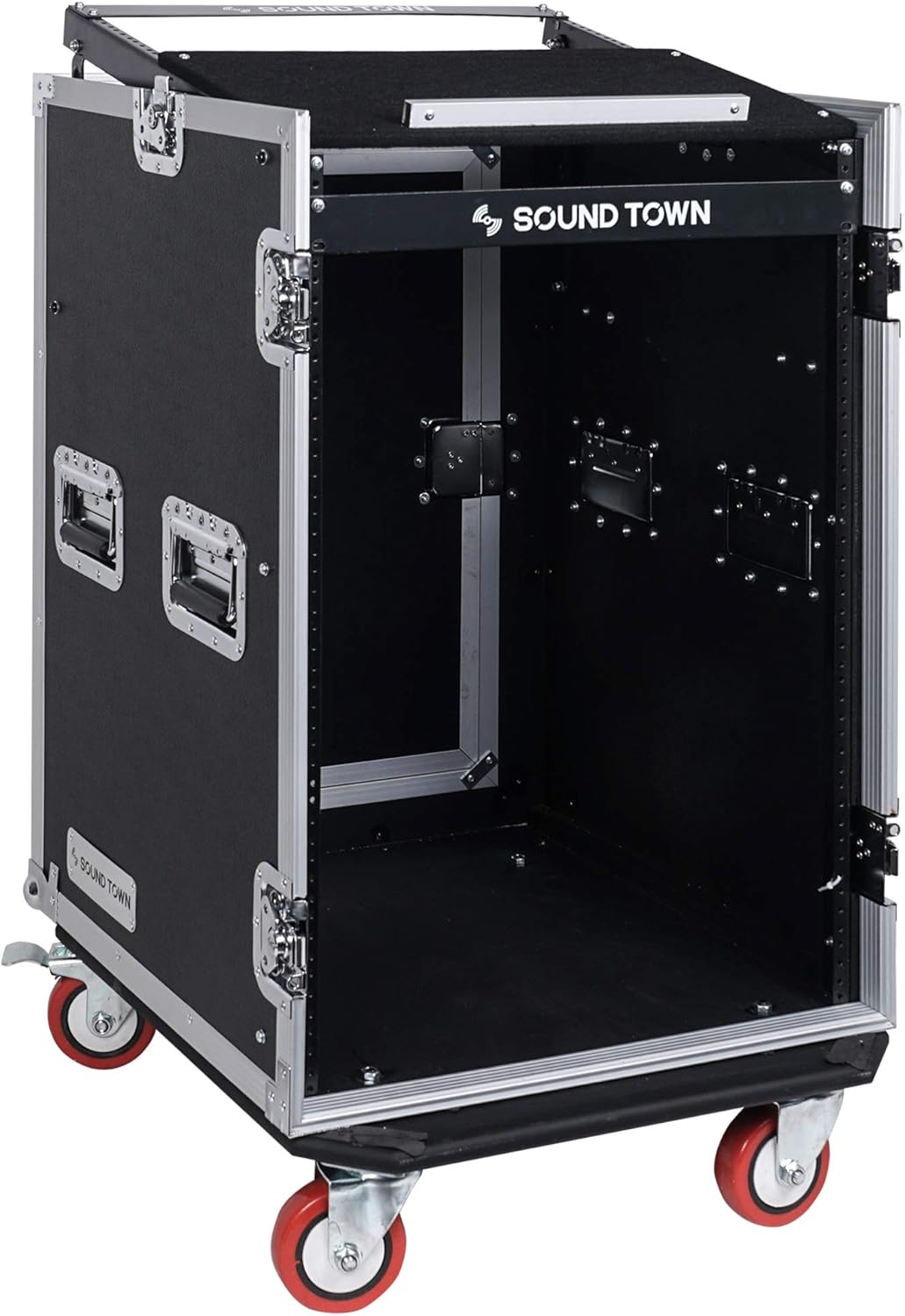 16U PA DJ Rack Road Case with 11U Slant Mixer Top R61649