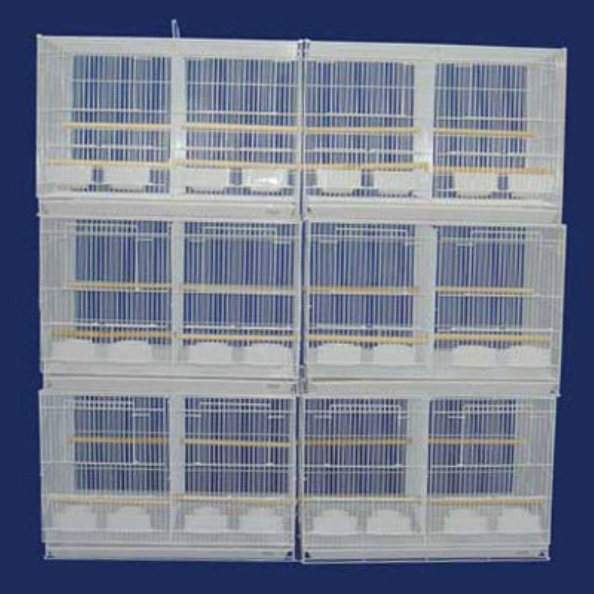 6 Small Breeding Cages with Divider White R28977