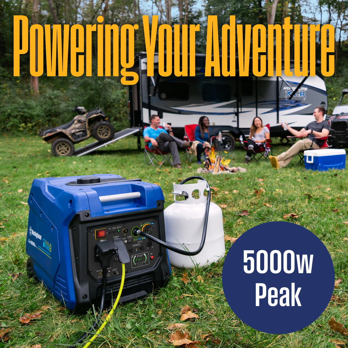 Gas Powered Portable Inverter Generator with Electric Start A9033
