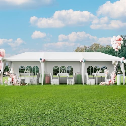 10'x30' Waterproof Party Tent with Removable Sidewalls & 2 Doors P440