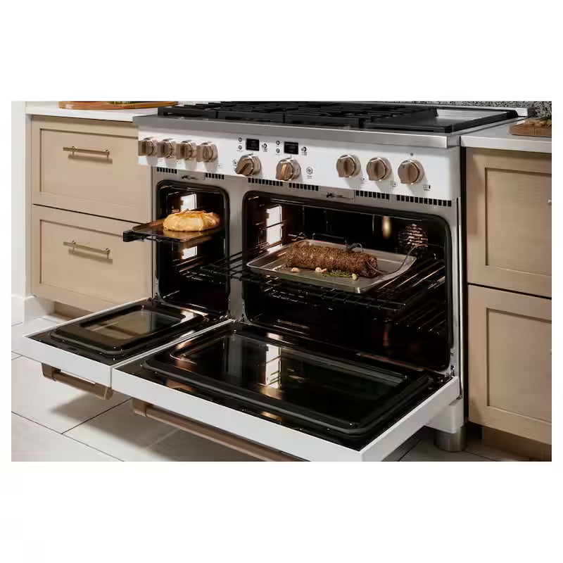 Matte Black Double Oven Dual Fuel Range D58578