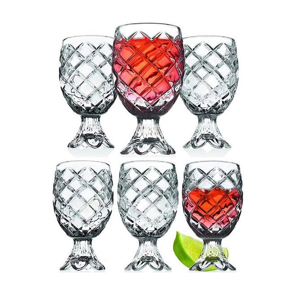 2 oz Crystal Footed Shot Glass Set of 6 W544