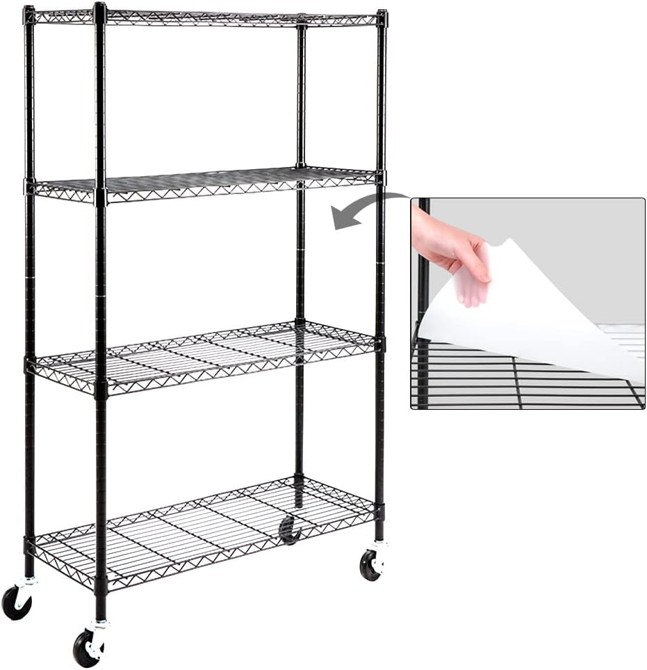 5-Shelf Adjustable Heavy Duty Carbon Steel Wire Shelving Unit X782