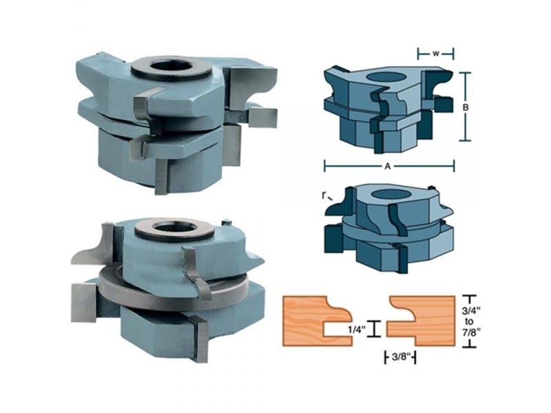 Carbide Stile & Rail Cabinet Set Ogee 1-1/4in Bore E7200