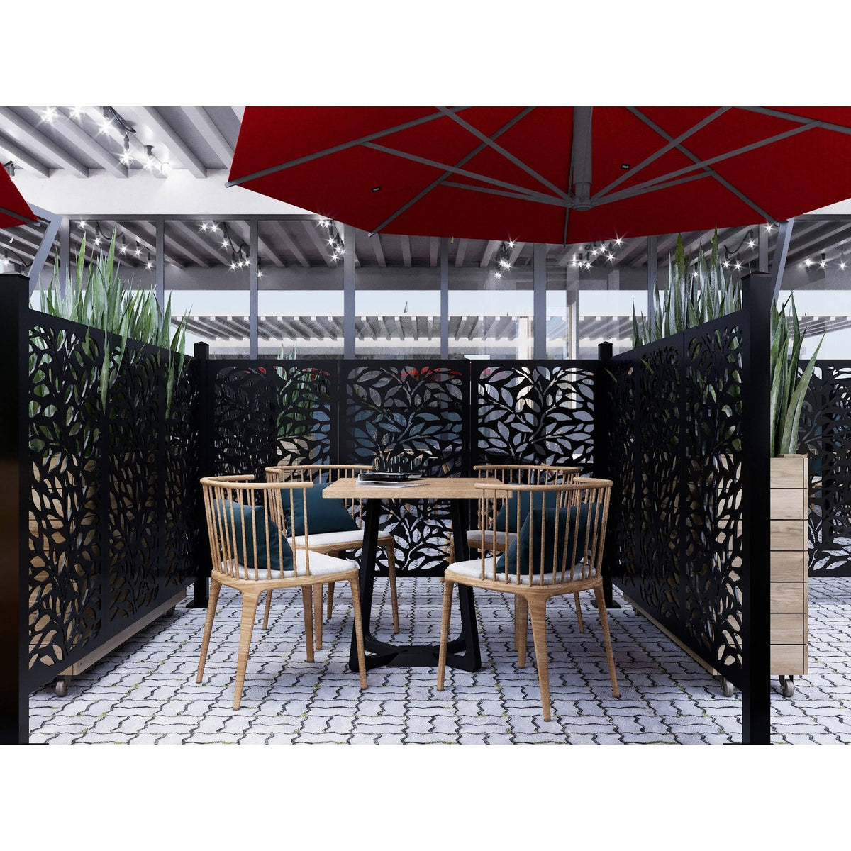 Lasercut Metal Panel Room Partition G676936