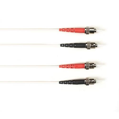 White 10M ST-ST Fiber Optic Cable A4175