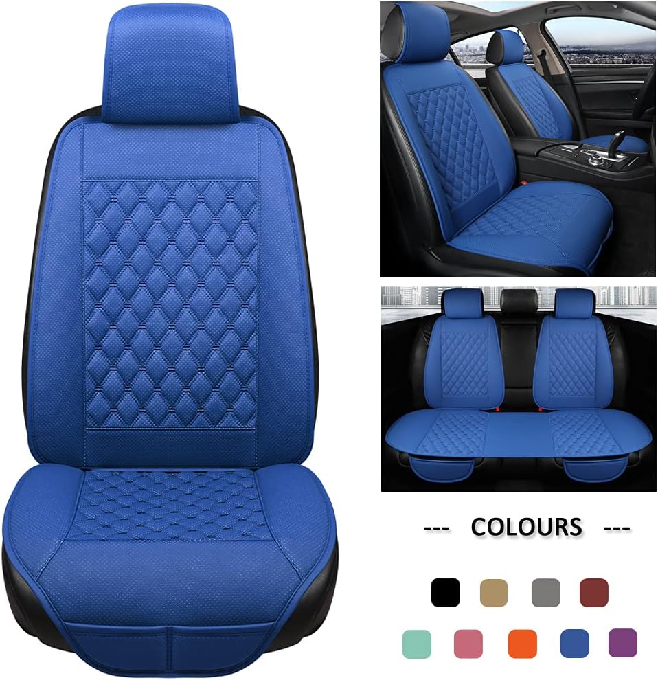 Car Seat Covers Full Set Gray Diamond Pattern F82047