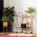 Gold and Glass Bar Cart V629128