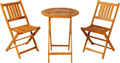 3 Piece Folding Acacia Wood Patio Bistro Set R492645