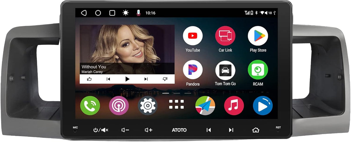 Android Double Din Car Stereo with Wireless CarPlay & Android Auto, 9 inch IPS Display Q541