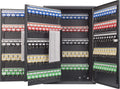 Steel 300 Key Safe Cabinet with Combination and Key Lock Box Wall Mount W1246