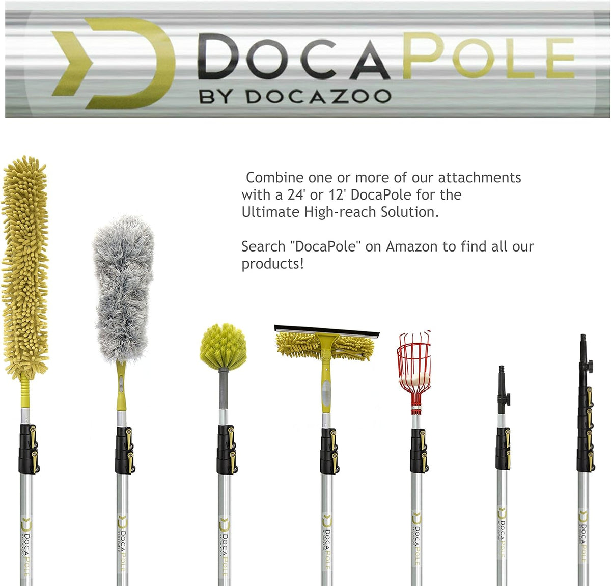 Telescoping Extension Pole with Cobweb Duster H3524