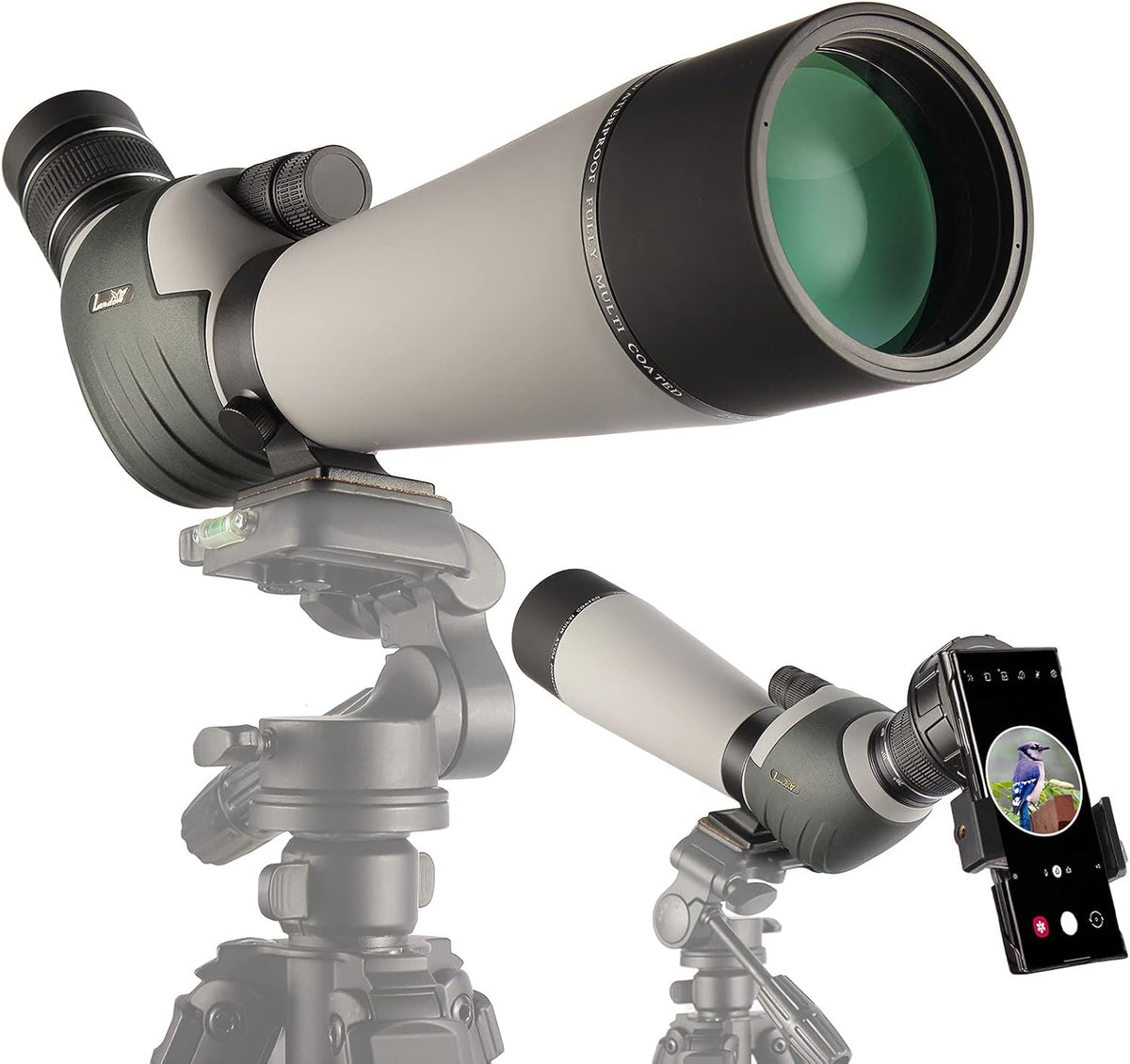 20-60X80 BAK4 Spotting Scope with Carrying Bag and Phone Adapter N213614