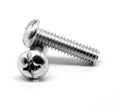 #10-24 x 4 Coarse Thread Machine Screw Pan Head Zinc Plated Q580112