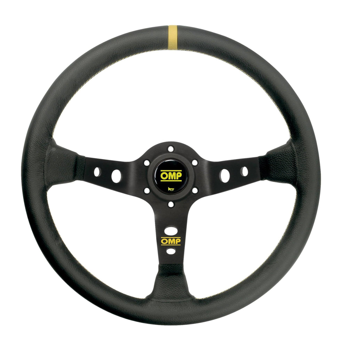 Black Leather Steering Wheel Y741
