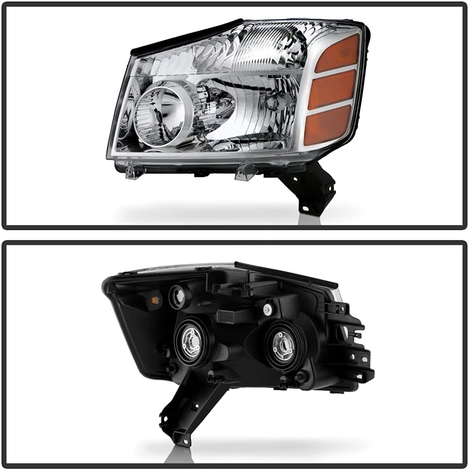 2004-2015 Nissan Titan Armada Headlights Replacement Driver + Passenger F1730